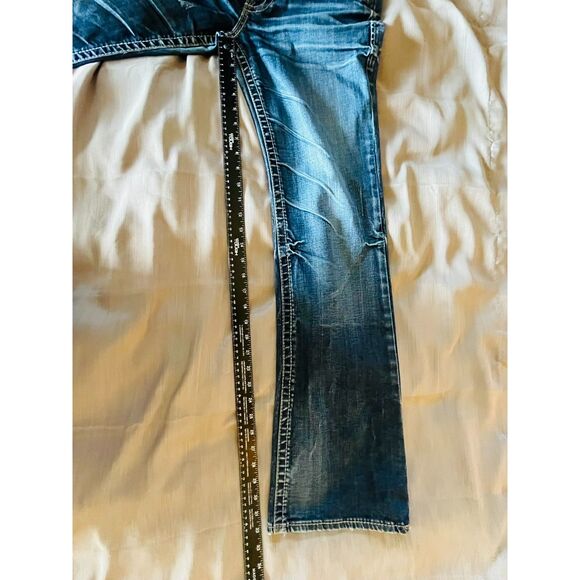 KUT from the Cloth So Low Rise Distressed Denim Jeans 10 Wide Leg - Picture 12 of 12